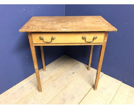 Victorian pine small table/desk 77cm 