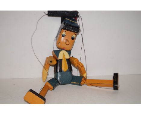 Wooden Pinocchio puppet 