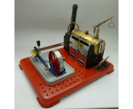 A Mamod static steam engine unit, boxed