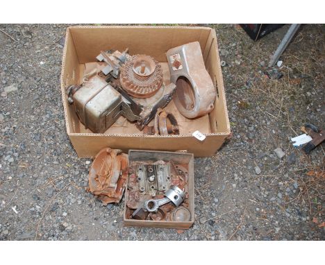 A quantity of Briggs &amp; Stratton 3 hp engine parts, reduction gear, etc.,