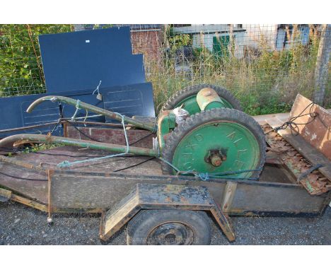 A vintage Allen Motor-Scythe for restoration/re-commissioning having a Villiers' two-stroke petrol engine, not started but no