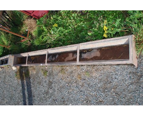 A galvanised 9' sheep trough in good condition.