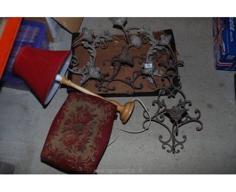 Wall lights, foot stool, table lamp, etc.
