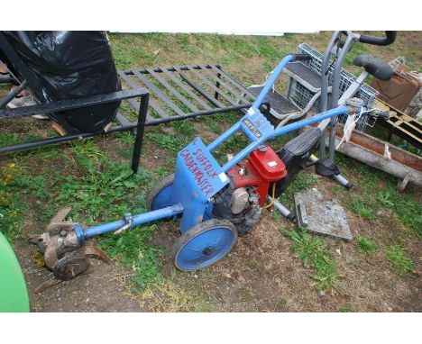 A 'Suffolk Gardenmaster' rotavator, in working order, with four stroke engine. 