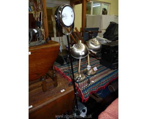 A pair of modern angle poise lamps plus a spot light standard lamp.