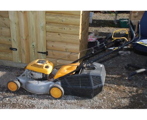 A Titanium 46SD self drive lawn mower, (incorrect grass box, engine turns over and has good compression).
