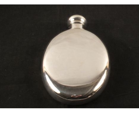 A silver hip flask, Birmingham 1894, maker Deakin and Francis, no engraving or attribution, approx 5.5 troy ounces