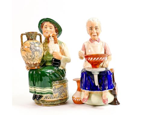 Kevin Francis limited edition Toby jugs Hannah Barlow &amp; Lucie Rie (2): 