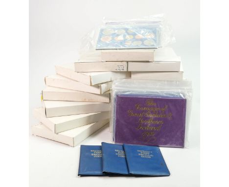 Job lot collection of GB coin year sets: Includes 12 years sets as follows 2 each of 1983, 84 &amp; 85, 1 x 1986, 2 x 1987 &a