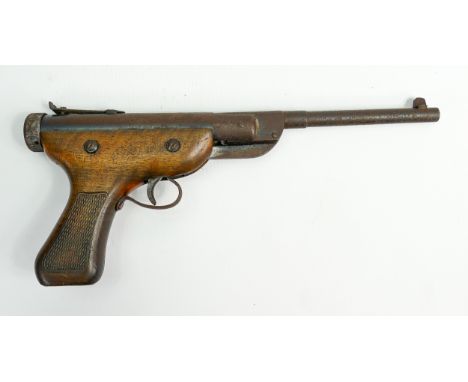 Diana Model No 5 .177  calibre air pistol: Made in Germany, letter D inside a circle with an arrow passing through engraved t