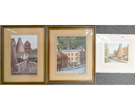 Two local interest limited edition signed prints by M Wheeldon: Low printings - 24/50 &amp; 10/50 sizes 34cm x 40cm and 42cm 