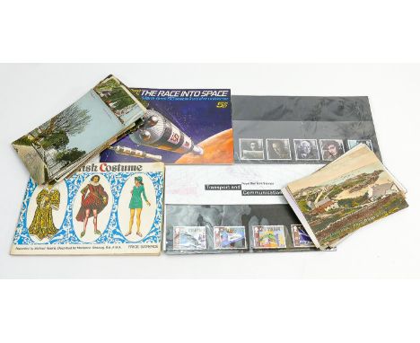 A collection of vintage postcards plus some later first day covers: 