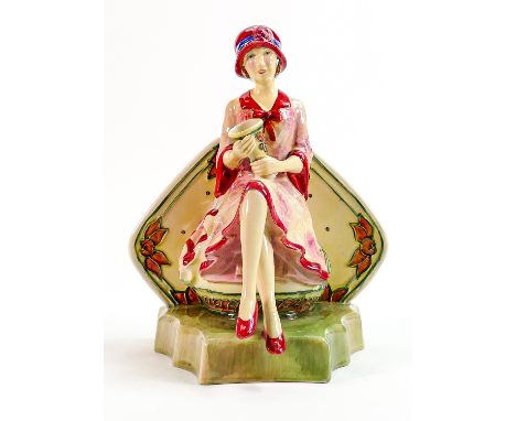 Kevin Francis limited Edition Lady Figure Charlotte Rhead: Pink dress, boxed. 