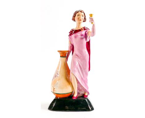 Kevin Francis limited edition lady figure Charlotte Rhead: Boxed with cert. 