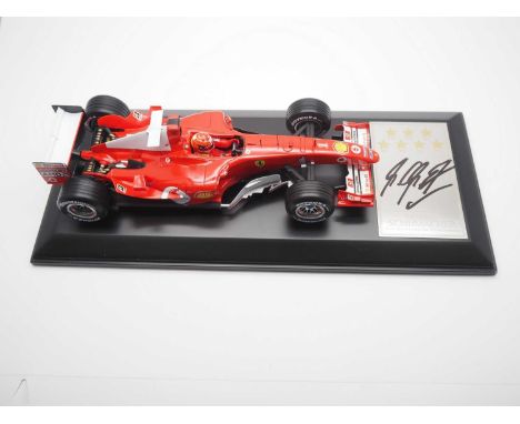 MICHAEL SCHUMACHER A 1:18 scale Ferrari Formula 1 car as driven by Michael Schumacher in his final championship winning seaso