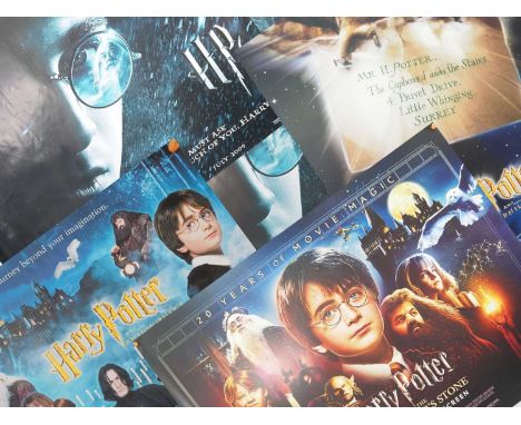 HARRY POTTER - A double sided HARRY POTTER AND THE PHILOSOPHER'S STONE 20th ANNIVERSARY (2001 - later 2021 release) - UK Quad