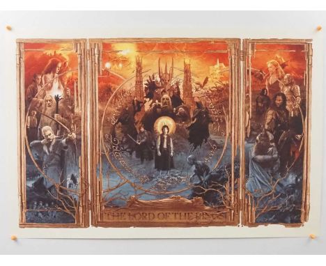 THE LORD OF THE RINGS - TRIPTYCH (2020) - Grzegorz (Gabz) Domaradzki - Bottleneck Gallery - Hand-numbered limited edition #32