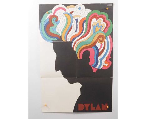 BOB DYLAN – BOB DYLAN (1966) – An original MILTON GLASER fold out POSTER (folded) - (33" x 22")