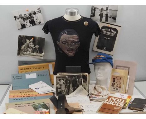 Mixed film memorabilia from a vendor who worked as a production secretary on a number of films.  Notable items include produc