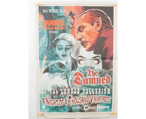 THE DAMNED (October 2019) - At the London Palladium poster (2019) - 16.5 x 11.5 - artwork and signed by Graham Humphreys - ro