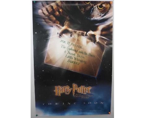 HARRY POTTER &amp; THE PHILOSOPHER'S STONE (2001) - 'Coming Soon' - Advance one sheet movie poster (rolled)