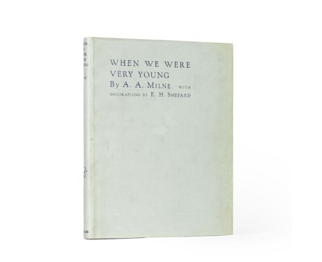 MILNE (A.A.)When We Were Very Young, NUMBER 8 OF 100 LARGE PAPER COPIES SIGNED BY THE AUTHOR AND ILLUSTRATOR,  on hand-made p