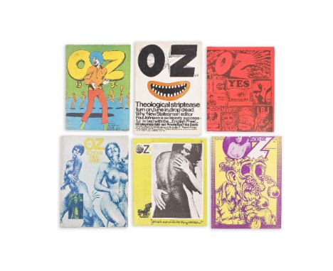 OZ MAGAZINEA complete run of the 48 issues of the London edition,  illustrated throughout, some issues with folding posters (