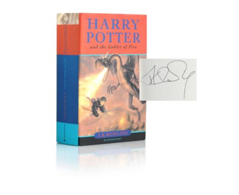 ROWLING (J.K.)Harry Potter and the Goblet of Fire, FIRST EDITION, SIGNED BY THE AUTHOR on the dedication leaf,  publisher's p