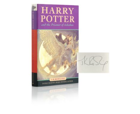 ROWLING (J.K.)The Prisoner of Azkaban, FIRST EDITION, SIGNED BY THE AUTHOR on the dedication page,  with the sequence of numb