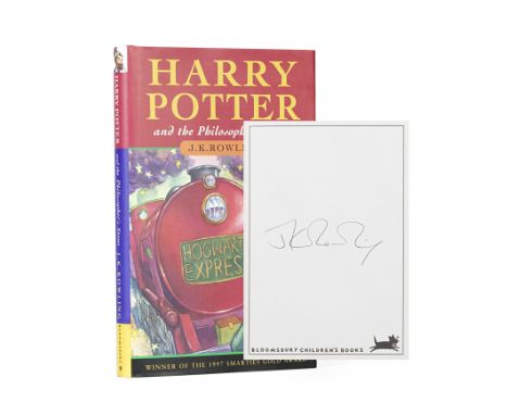 ROWLING (J.K.)Harry Potter and the Philosopher's Stone, FIRST EDITION,  third printing, WITH ROWLING'S SIGNATURE on a loosely