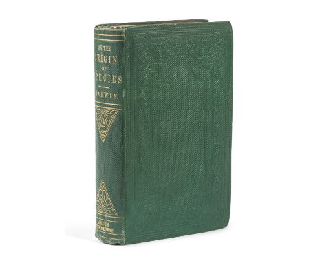 DARWIN (CHARLES)On the Origin of Species by Means of Natural Selection, FIRST EDITION, AUTHOR'S PRESENTATION COPY, inscribed 