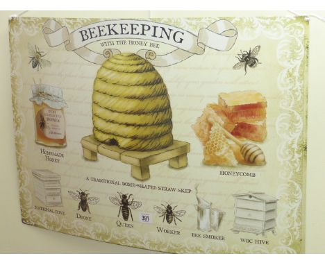 Enamel sign, Beekeeping