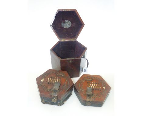 Lachenal 25 button concertina in need of restoration
