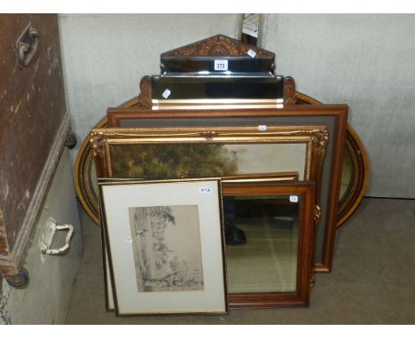 Limited Edition Helen Bradley print, Keith Jones oil on canvas, three pictures and three mirrors (8)