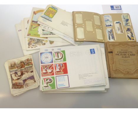 Collection of cigarette cards and first day covers