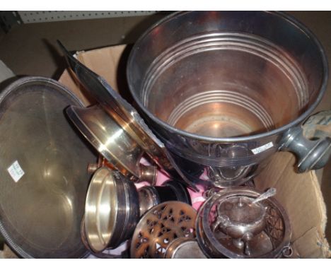 A large quantity of silver plated flatware and sundry silver plate. 