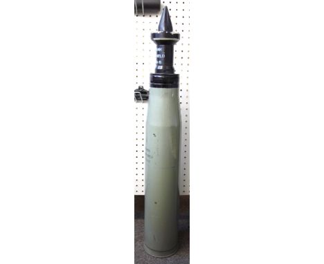 An inert Russian armour piercing tank shell, 92cm high.  Item 25