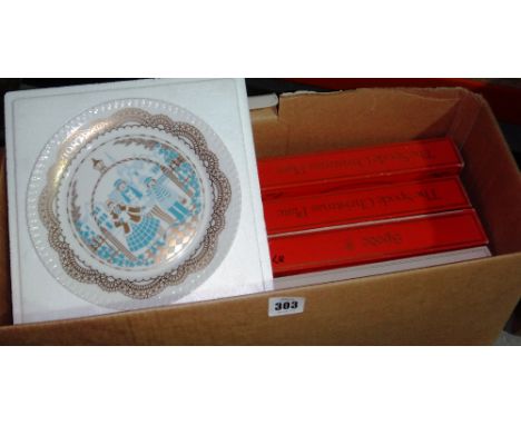 A quantity of Spode collector's plates.