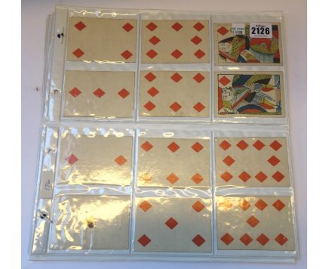 A pack of playing cards by Bancks and Brothers, circa 1832, spotted blue backs, together with another set by Goodall; 'The Cr