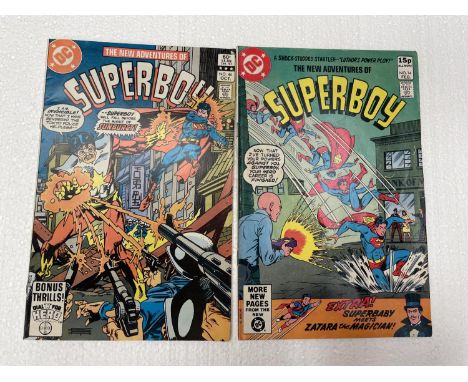 TWO VINTAGE DC SUPER BOY COMICS FROM THE 1980'S 