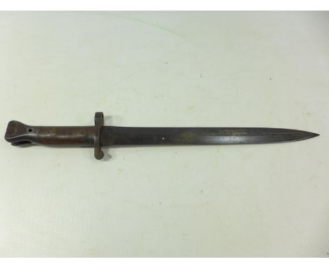 A BRITISH 1888 LEE ENFIELD BAYONET, 30CM BLADE MARKED WILKINSON LONDON 