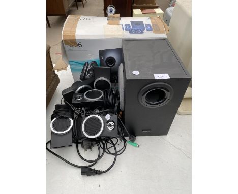 A LOGITECH CREATIVE SURROUND SPEAKER SET 