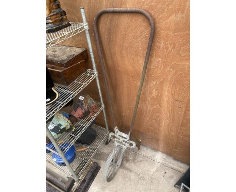 A VINTAGE SEEDER FRAME (LACKING HOPPER) 