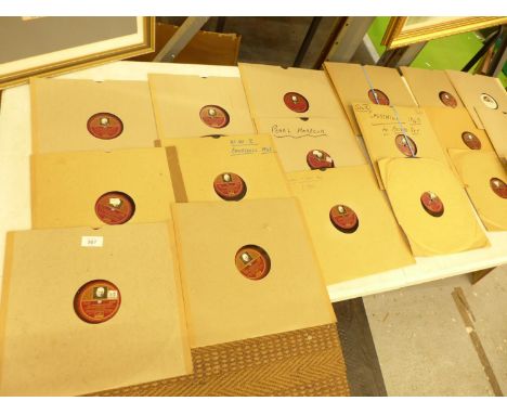 TWENTY-EIGHT 78RPM RECORDS RELATING TO THE WORLD WAR II SPEECHES OF WINSTON CHURCHILL, SUBJECTS TO INCLUDE PEARL HARBOUR, ATL