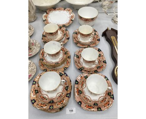 A QUANTITY OF PHOENIX WARE CHINA CUPS, SAUCERS, PLATES, ETC 