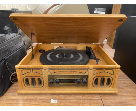 A MODERN RECORD PLAYER 