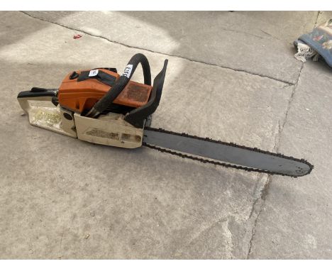 A PETROL ENGINE CHAINSAW 