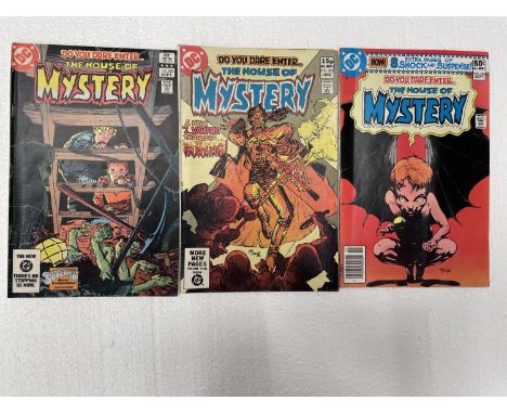 THREE VINTAGE DC HOUSE OF MYSTERY COMICS FROM THE 1980'S 