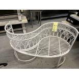 Banc ''Love Seat'' en Métal, 44'' x 24''