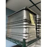 LOT: (8) Bacs Profonds (''Drop-Ins") en Acier Inox. 21'' x 12''